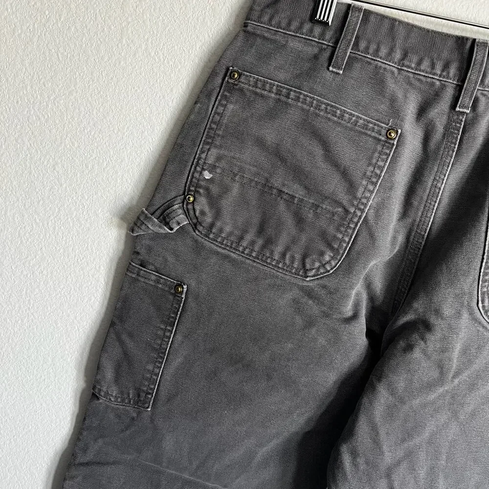 Carhartt gray double knee work wear carpenter pants